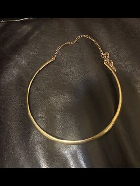 Gold Toned Minimalist Collar Necklace